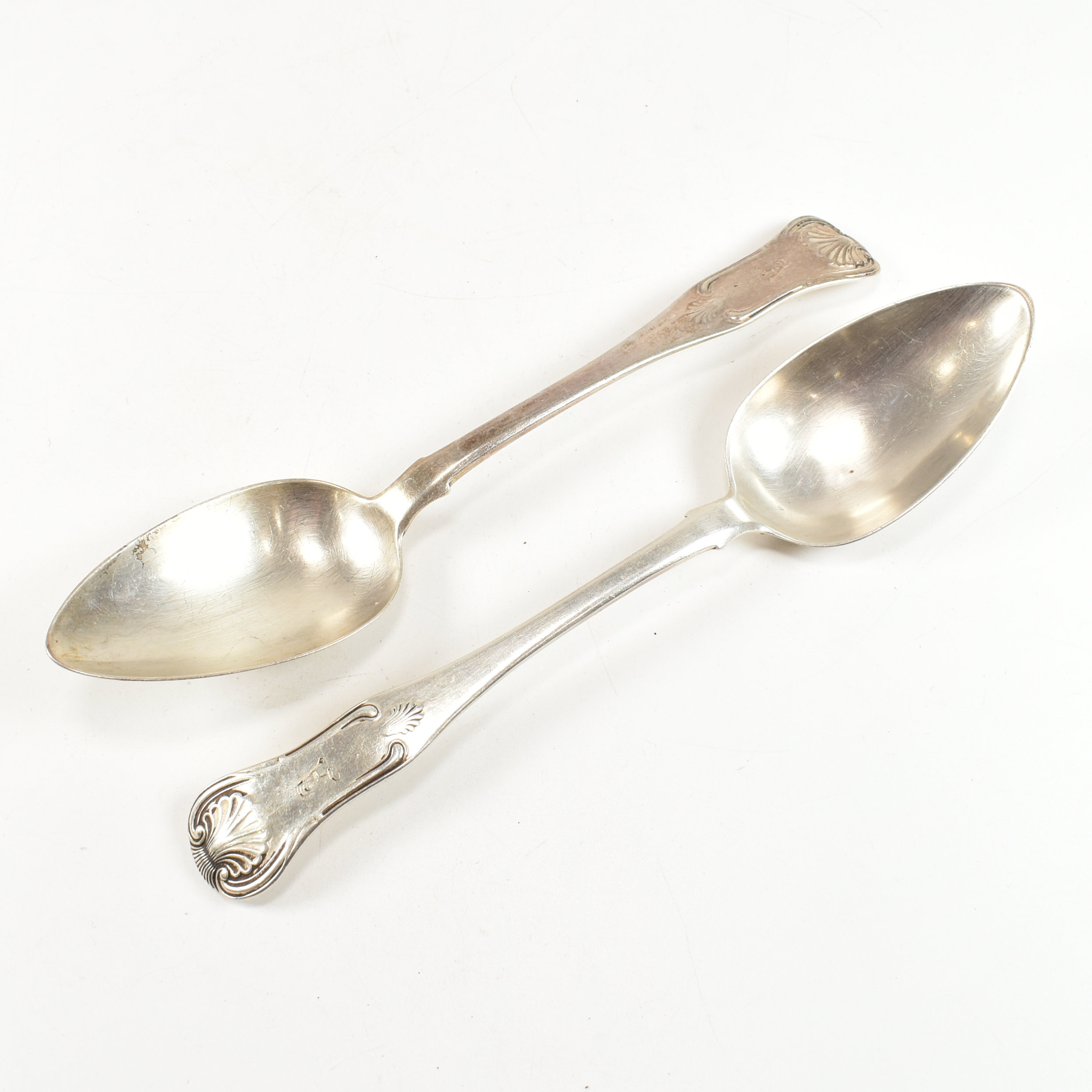 GEORGE III HALLMARKED SILVER SERVING SPOONS - Image 3 of 7