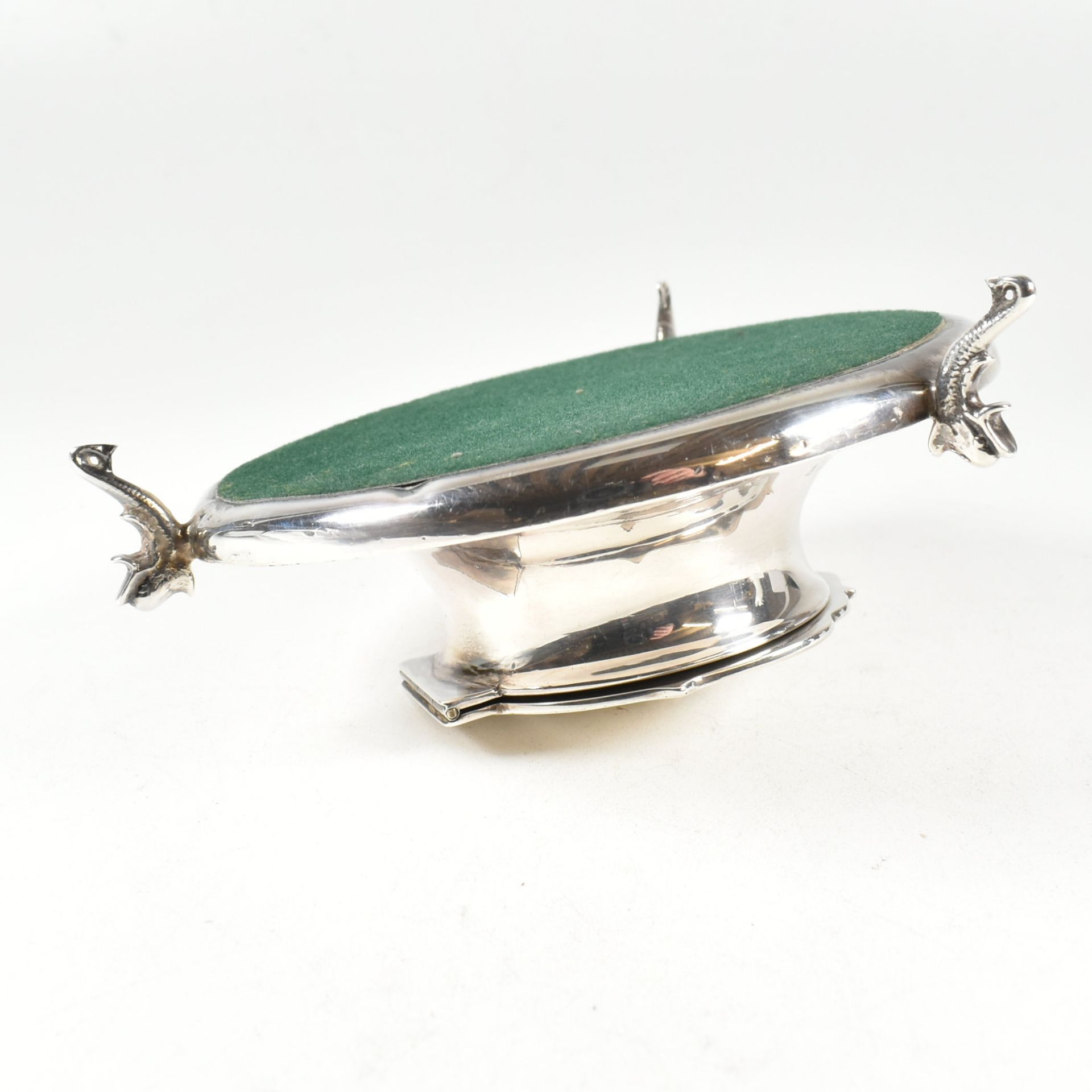 20TH CENTURY HALLMARKED SILVER CAPSTAN INKWELL - Bild 5 aus 6