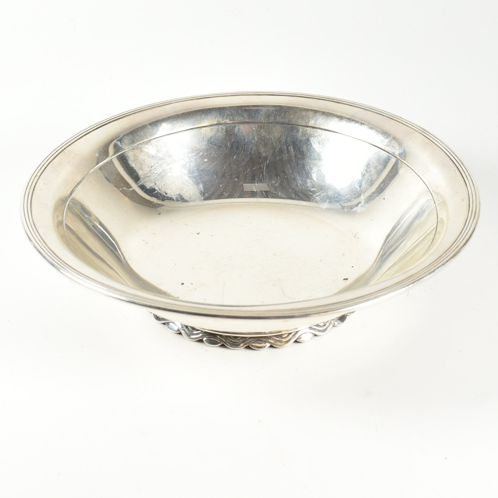 GEORGE VI HALLMARKED SILVER FRUIT BOWL - Bild 2 aus 5