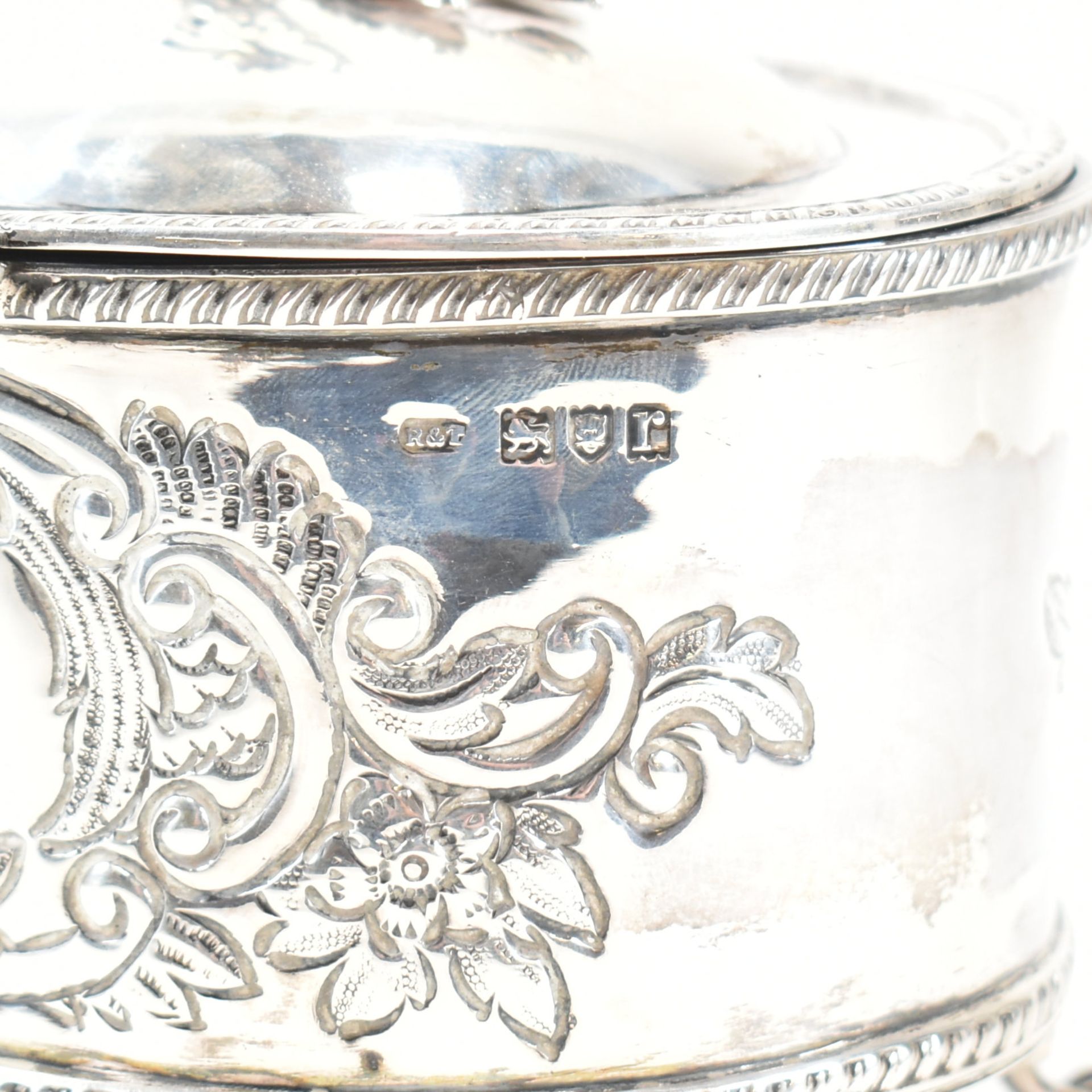 GEORGE V HALLMARKED SILVER ETROG BOX - Bild 5 aus 8