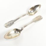 TWO EARLY 19TH CENTURY FRENCH SILVER SPOONS