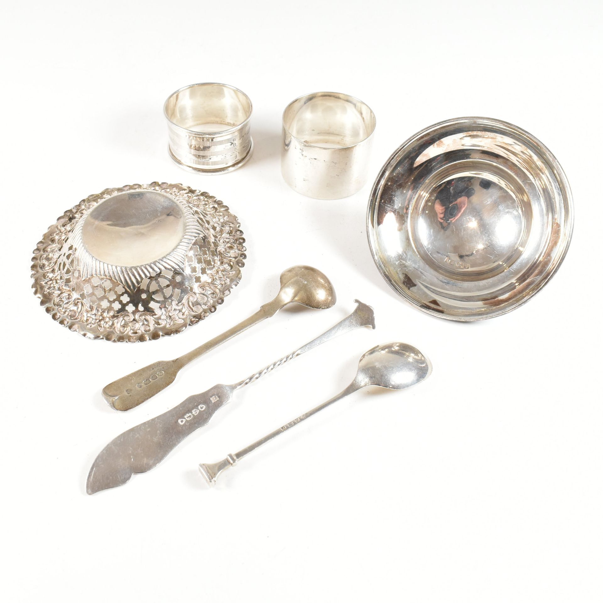 VICTORIAN & LATER HALLMARKED SILVER ITEMS - Image 3 of 9