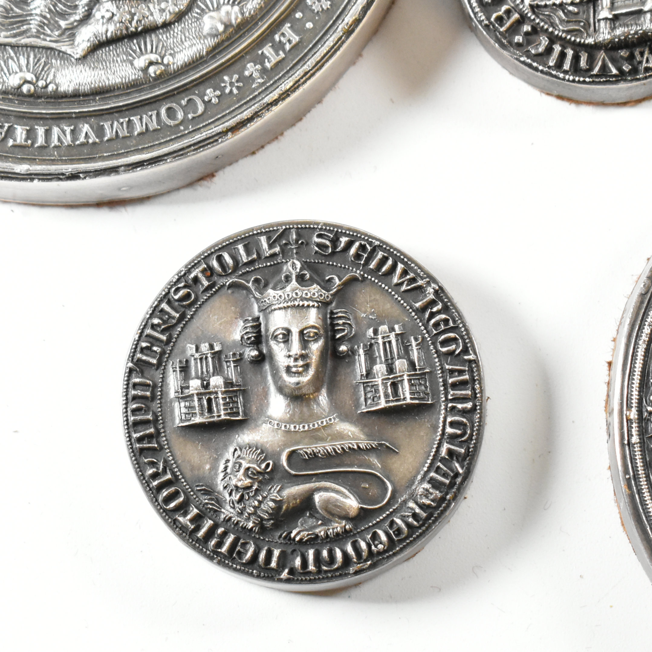 HALLMARKED SILVER MOUNTED REPLICA SEALS BURGESSES OF BRISTOL - Image 6 of 13