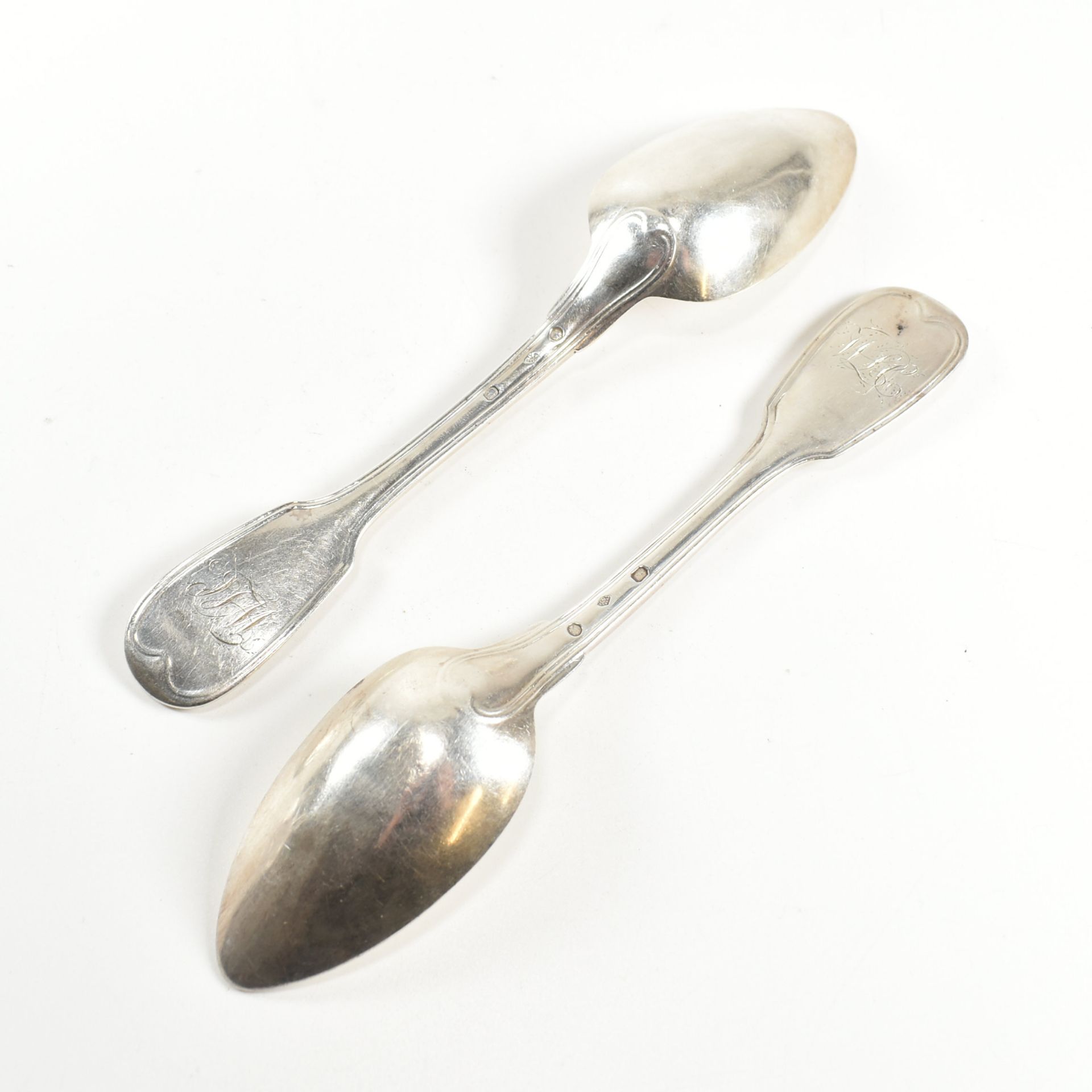 TWO EARLY 19TH CENTURY FRENCH SILVER SPOONS - Image 3 of 4