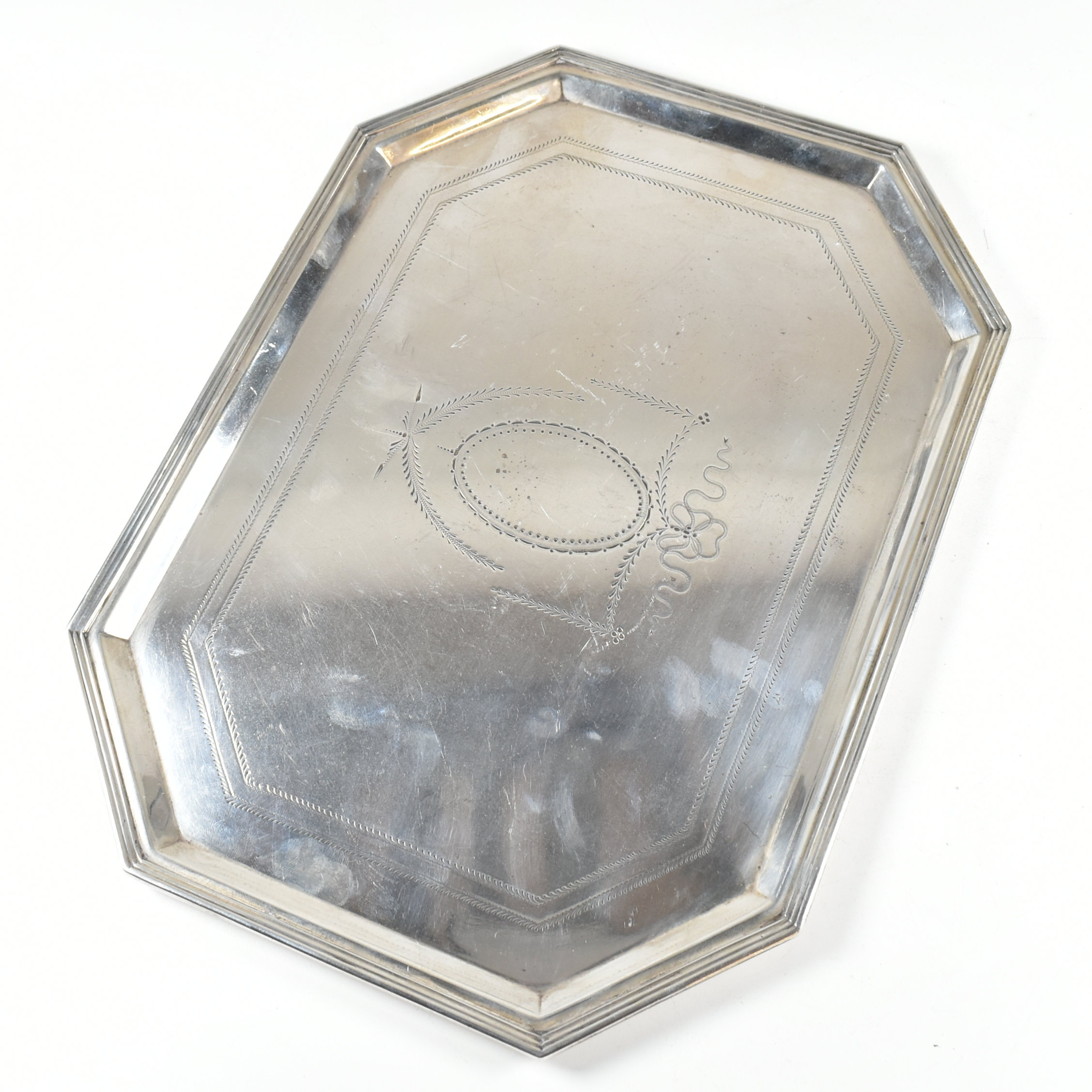 1930S HALLMARKED SILVER TRAY - Image 4 of 6