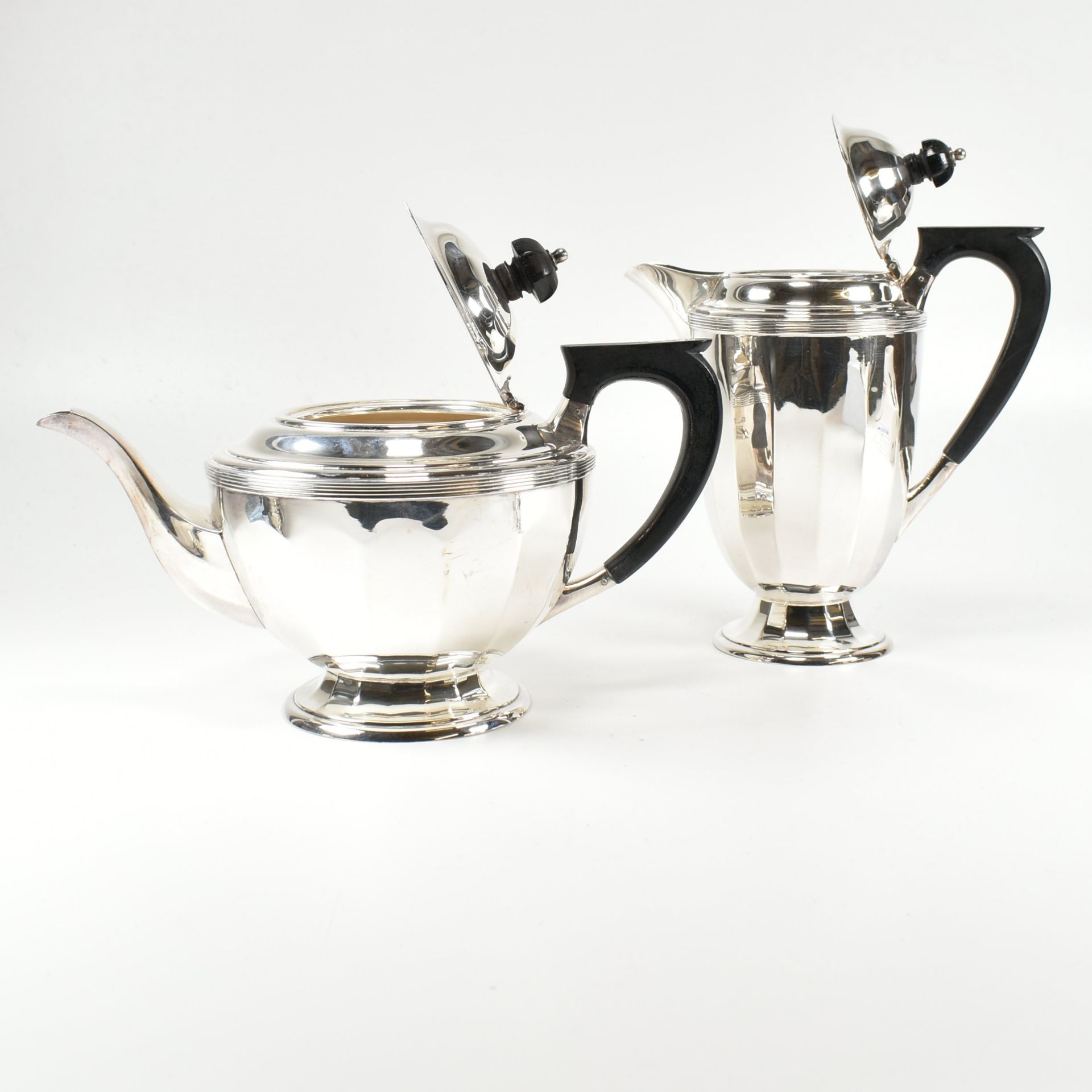 GEORGE VI HALLMARKED SILVER TEA SERVICE - Image 4 of 12