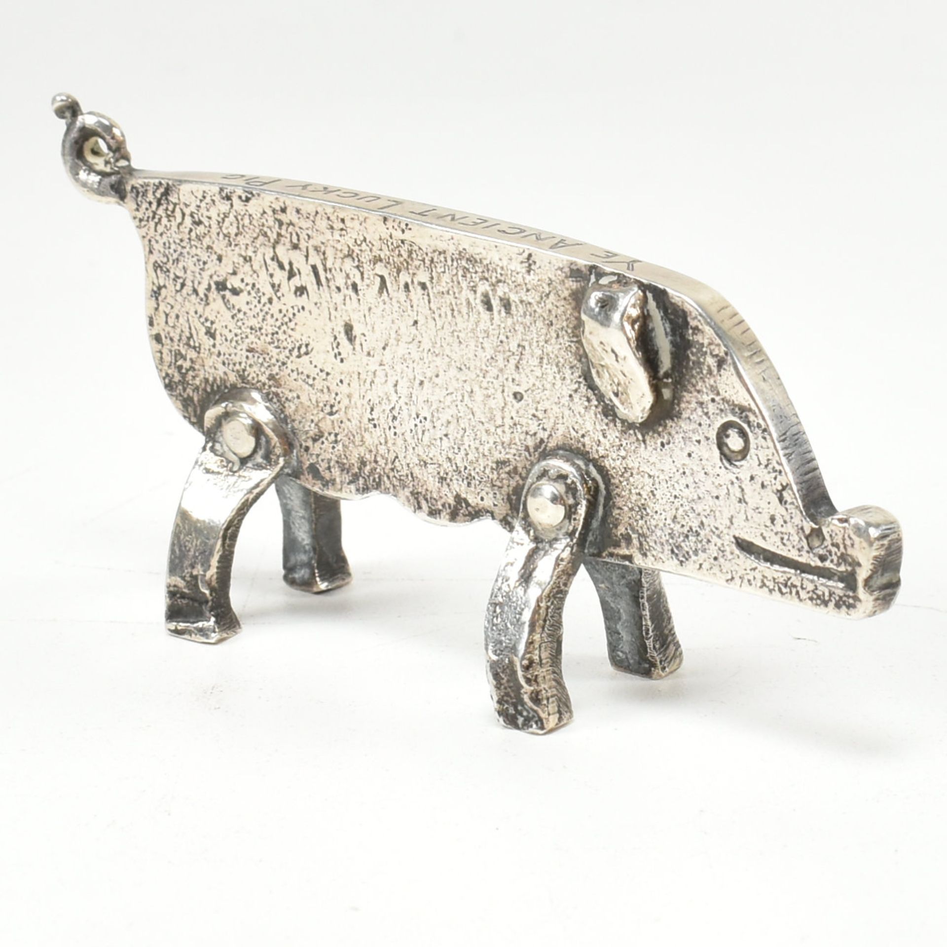 ARTS & CRAFTS EARLY 20TH CENTURY LUCKY PIG FIGURINE