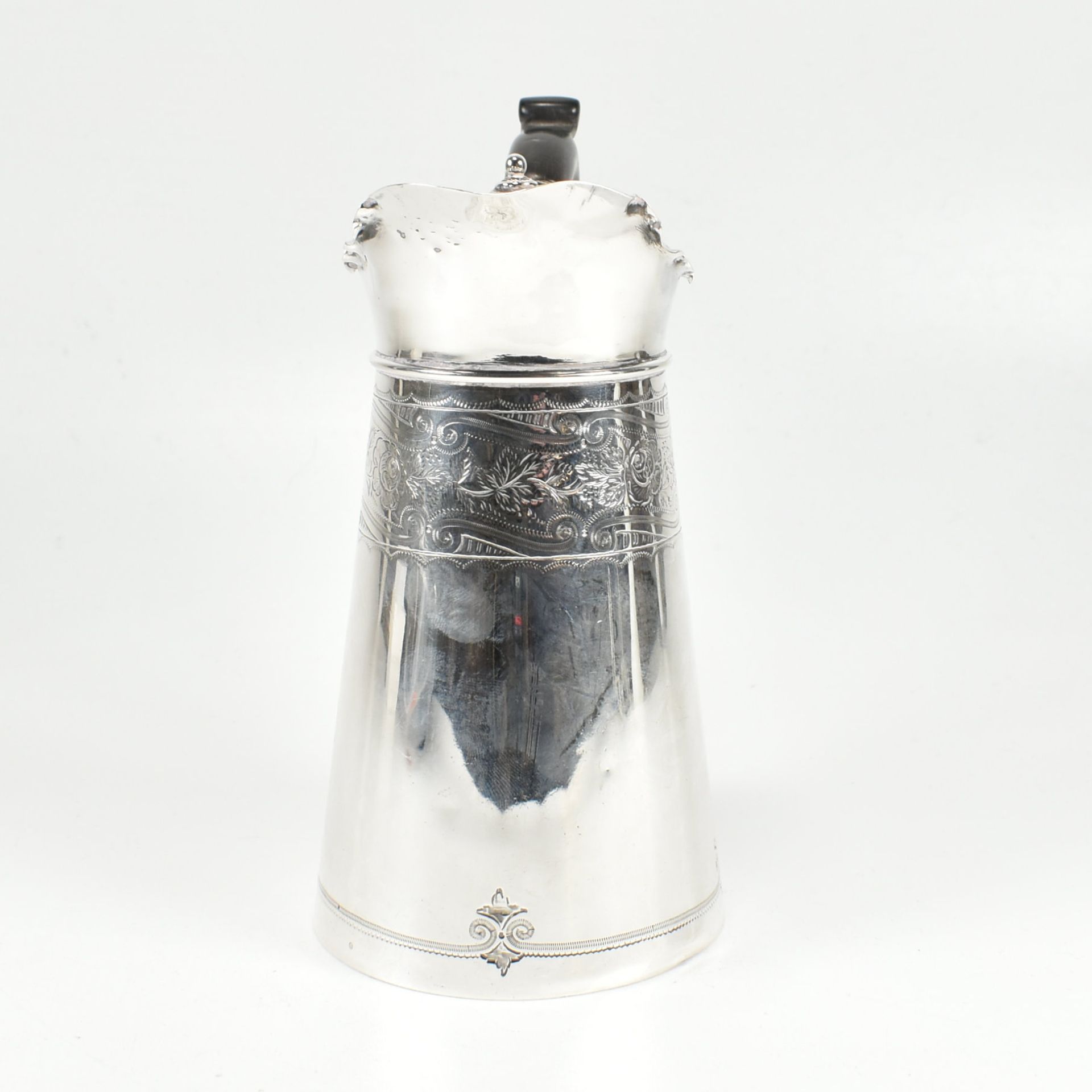 EARLY 20TH CENTURY HALLMARKED SILVER HOT WATER JUG - Bild 3 aus 9