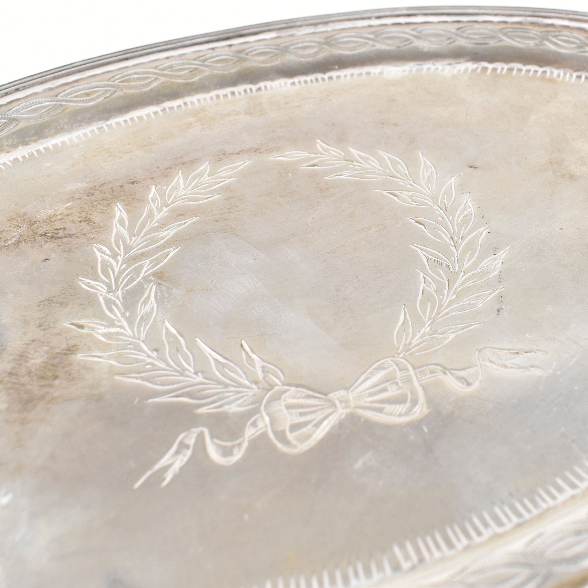 GEORGE V HALLMARKED SILVER TRAY - Image 8 of 8