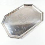 1930S HALLMARKED SILVER TRAY