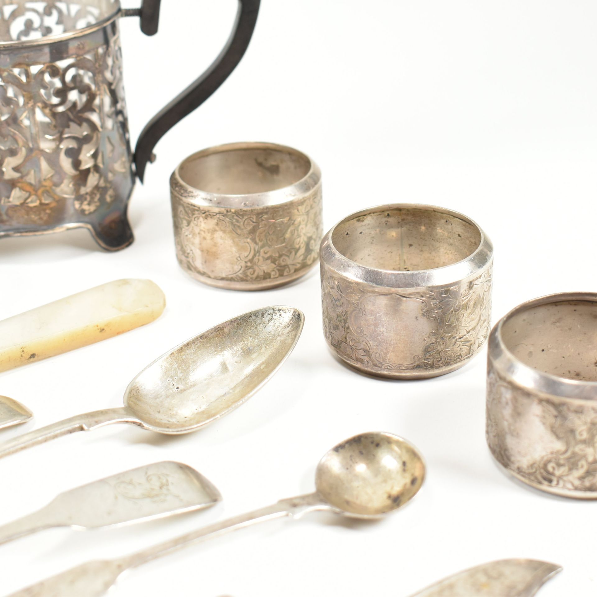 EDWARD VII & LATER HALLMARKED SILVER ITEMS - Image 5 of 8