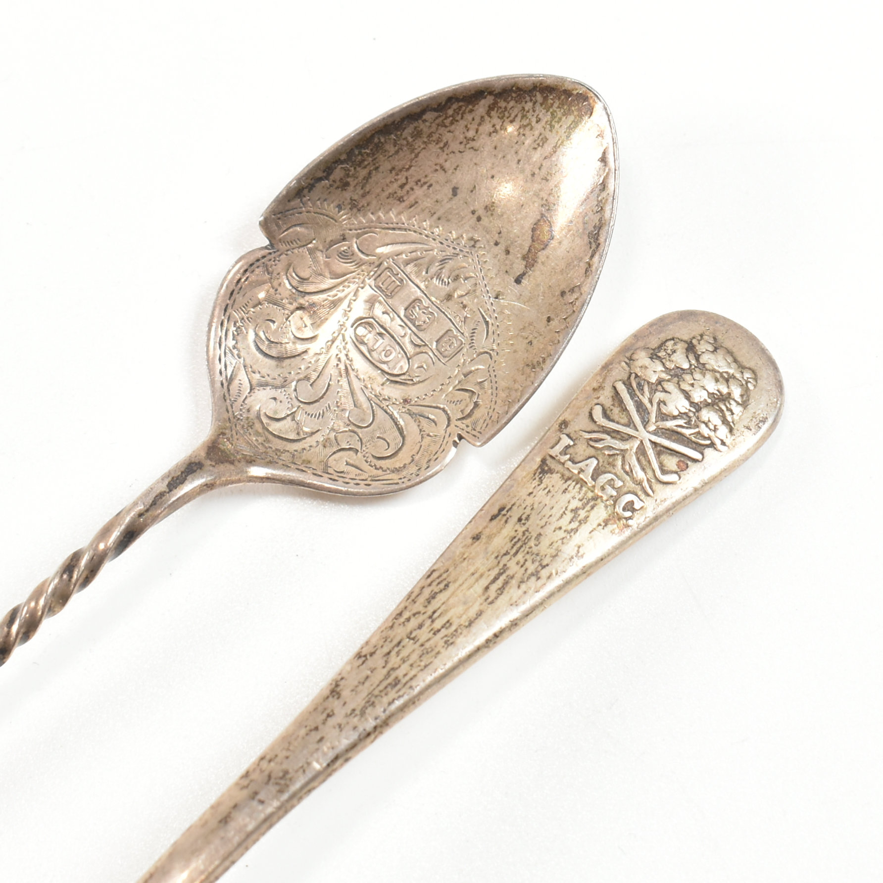 EARLY 20TH CENTURY HALLMARKED SILVER ITEMS VESTA SPOONS - Image 7 of 9