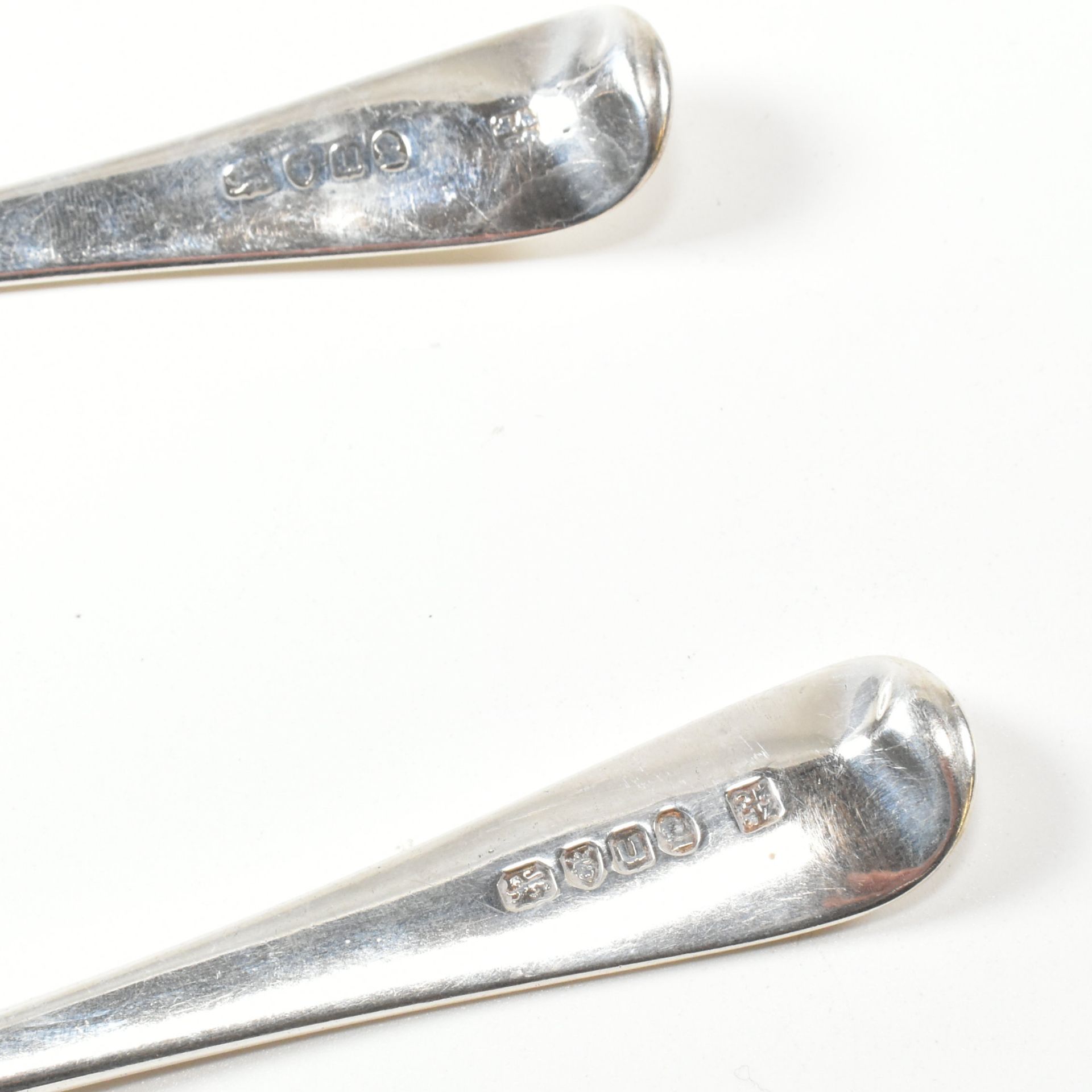TWO GEORGE III HALLMARKED SILVER SPOONS - Image 3 of 5