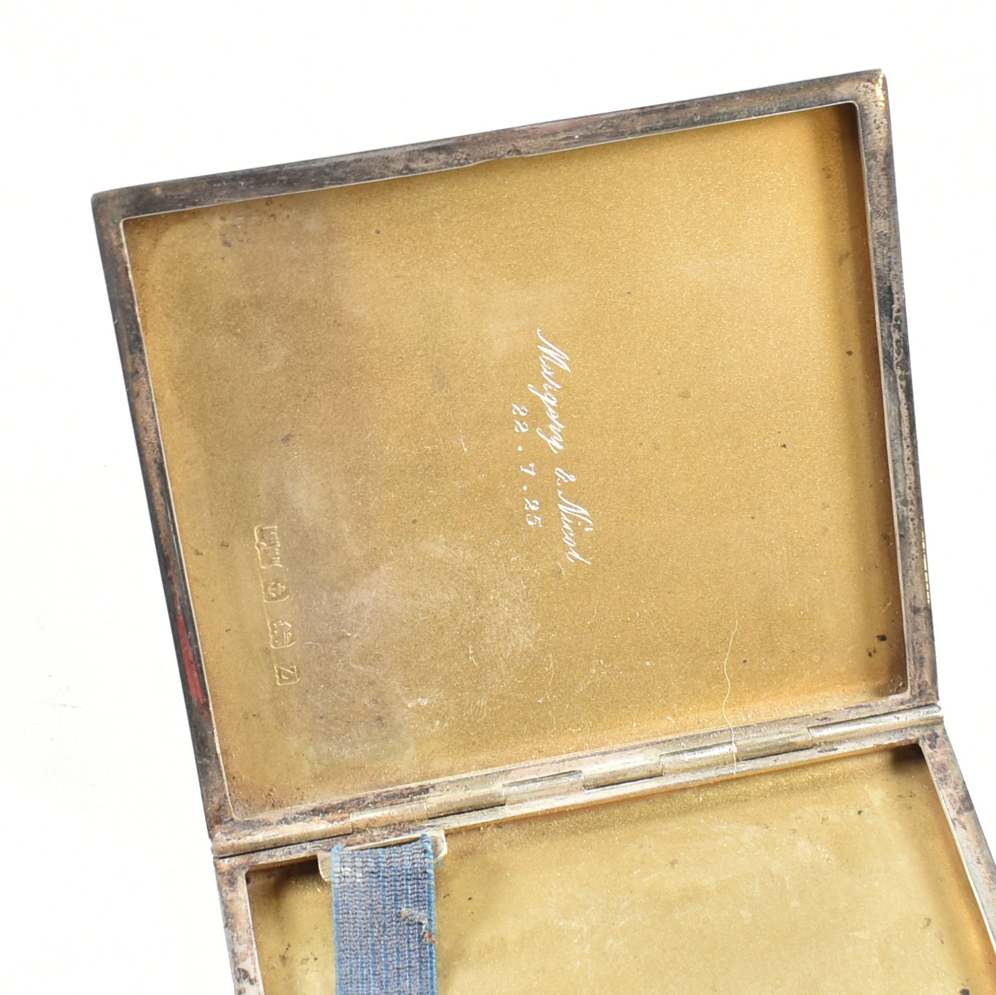 GEORGE V HALLMARKED SILVER MAPPIN & WEBB CIGARETTE CASE - Image 5 of 6