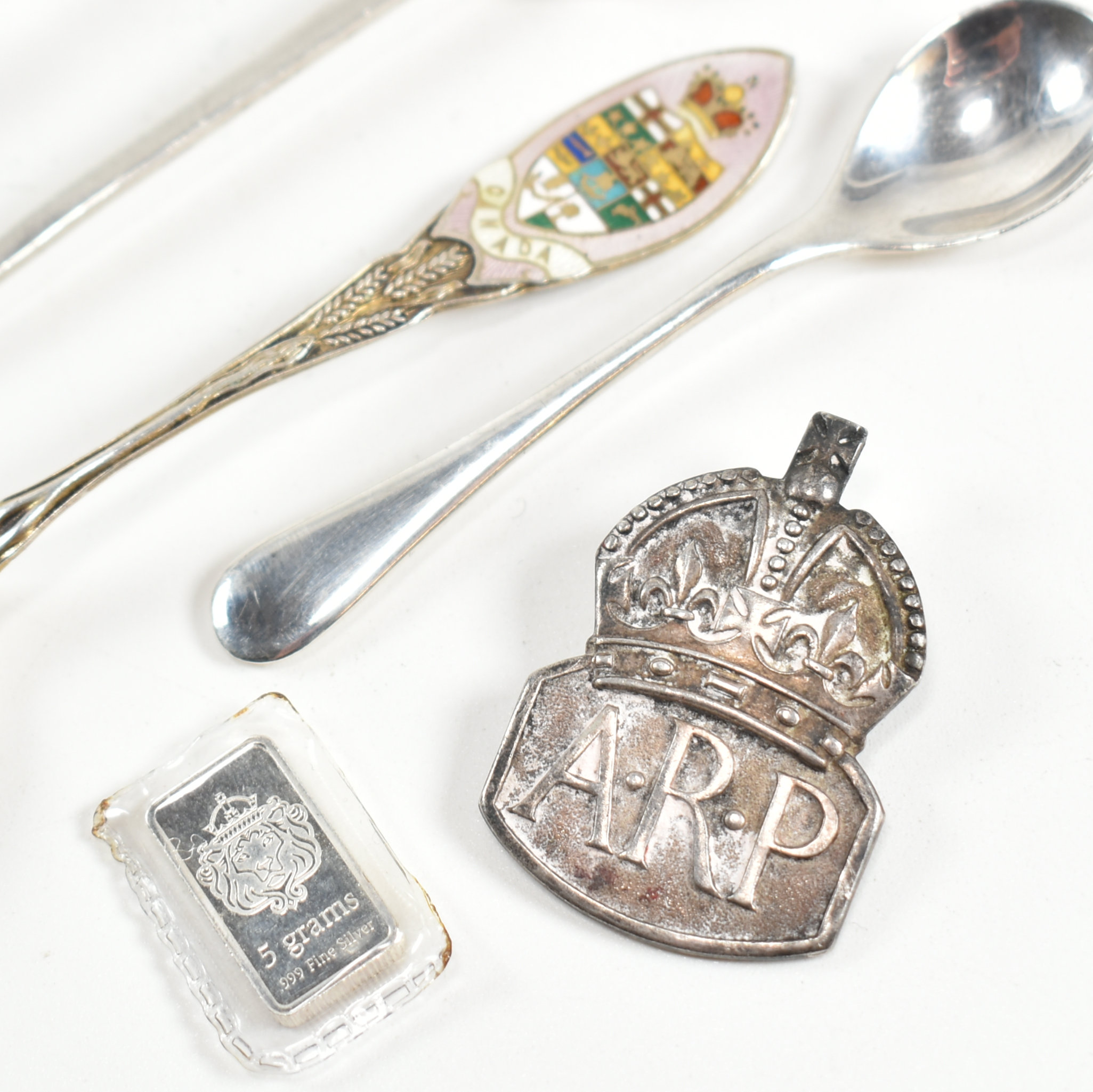 19TH CENTURY HALLMARKED SILVER & STERLING ITEMS - Image 5 of 8