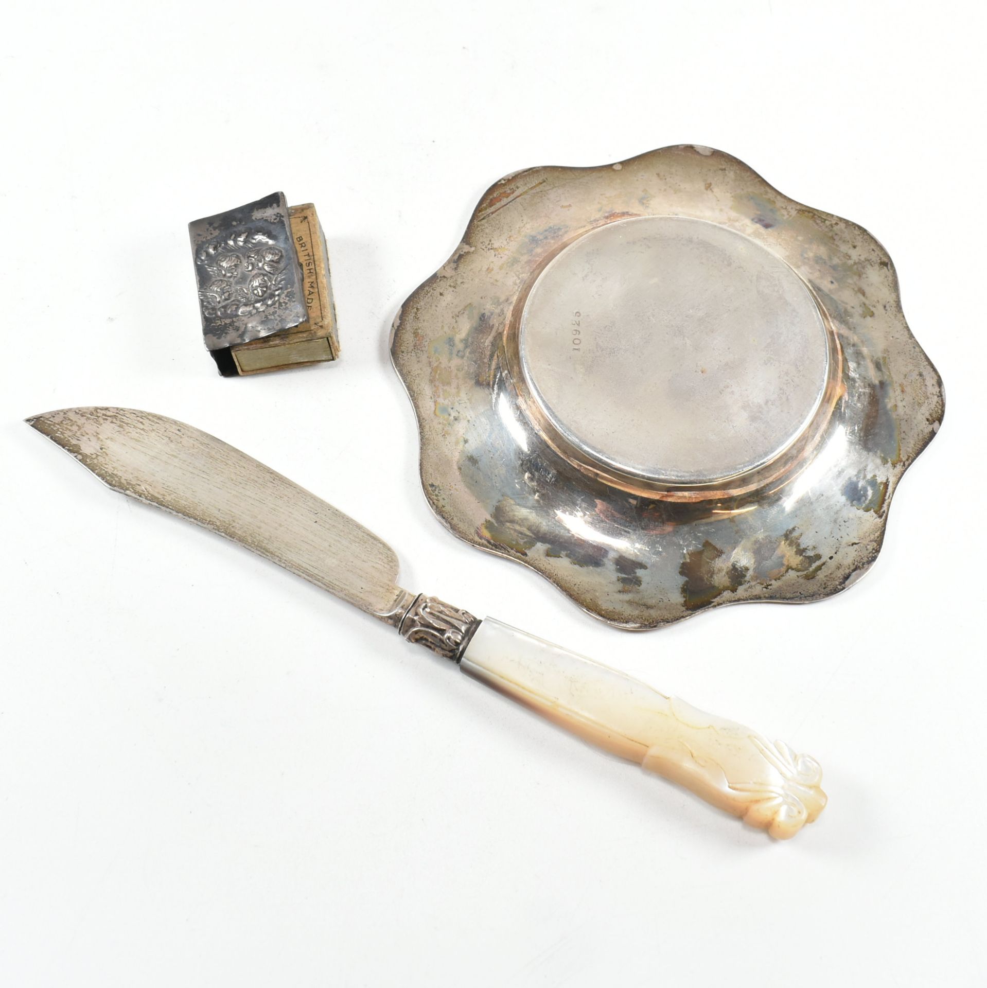 COLLECTION OF VICTORIAN & LATER HALLMARKED SILVER ITEMS - Image 3 of 6