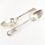 GEORGE III HALLMARKED SILVER SERVING SPOONS