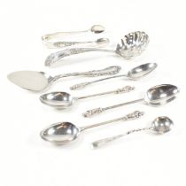 COLLECTION OF VICTORIAN HALLMARKED SILVER FLATWARE