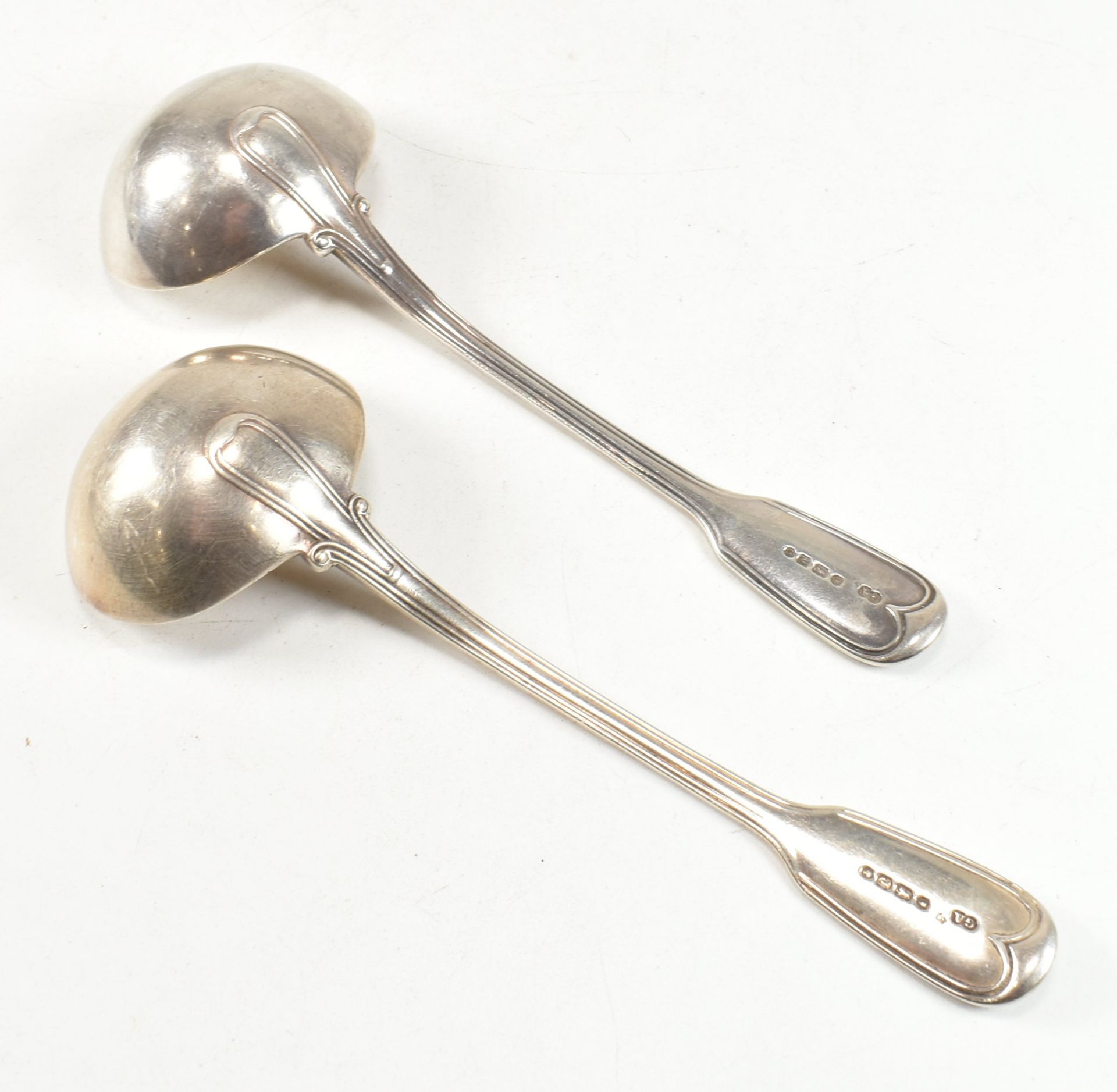 SIX VICTORIAN HALLMARKED SILVER LADLES INCLUDING SCOTTISH - Image 11 of 12