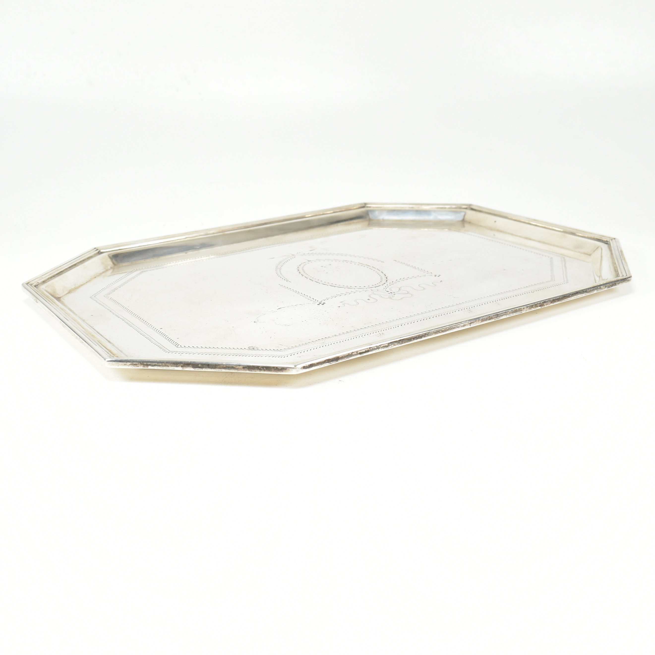 1930S HALLMARKED SILVER TRAY - Image 2 of 6