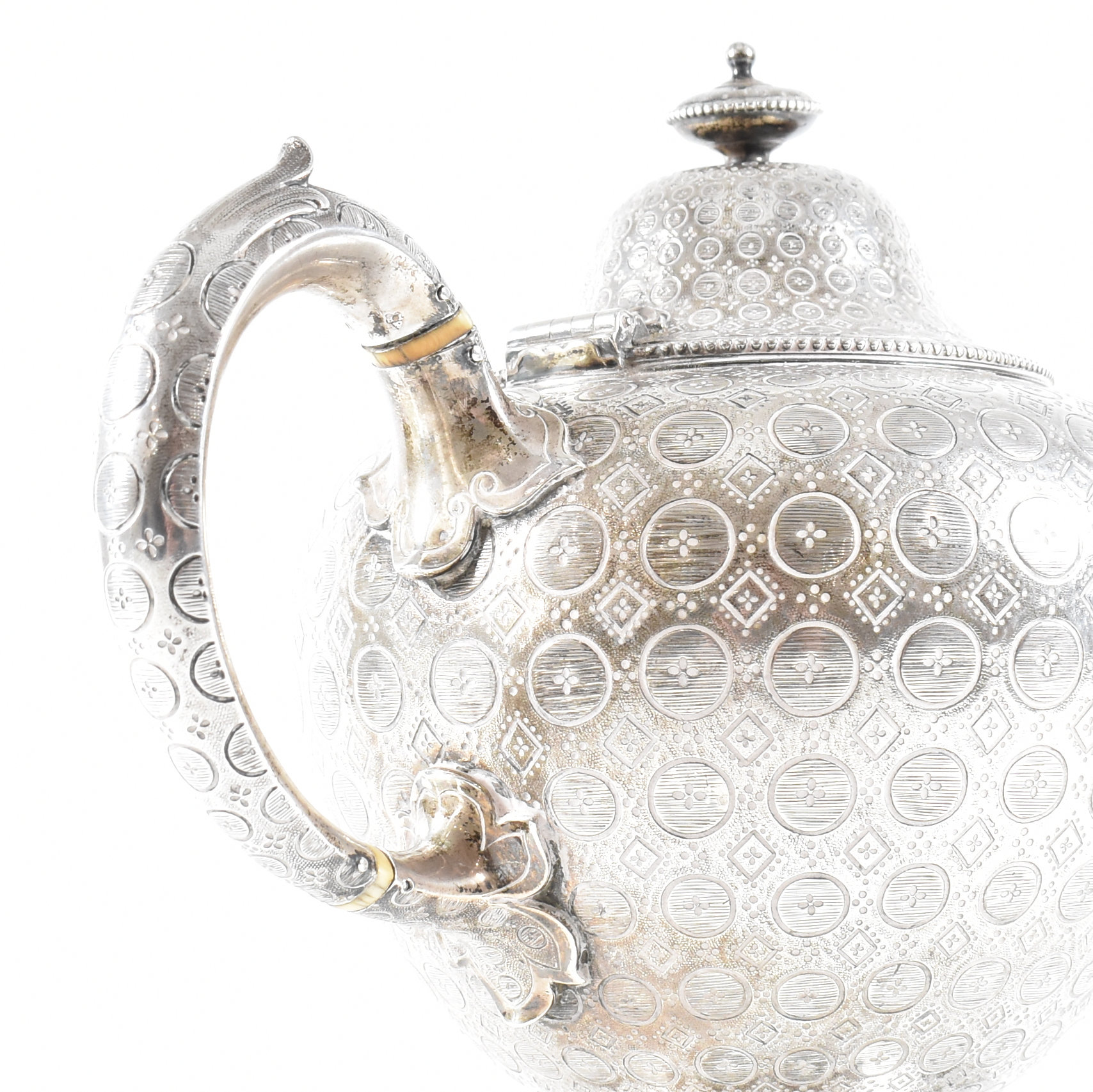 VICTORIAN HALLMARKED SILVER TEA POT CHAS TAYLOR & SONS - Image 8 of 17