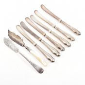 COLLECTION OF GEORGE V & LATER HALLMARKED SILVER FLATWARE