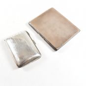 TWO EARLY 20TH CENTURY HALLMARKED SILVER CIGARETTE CASES