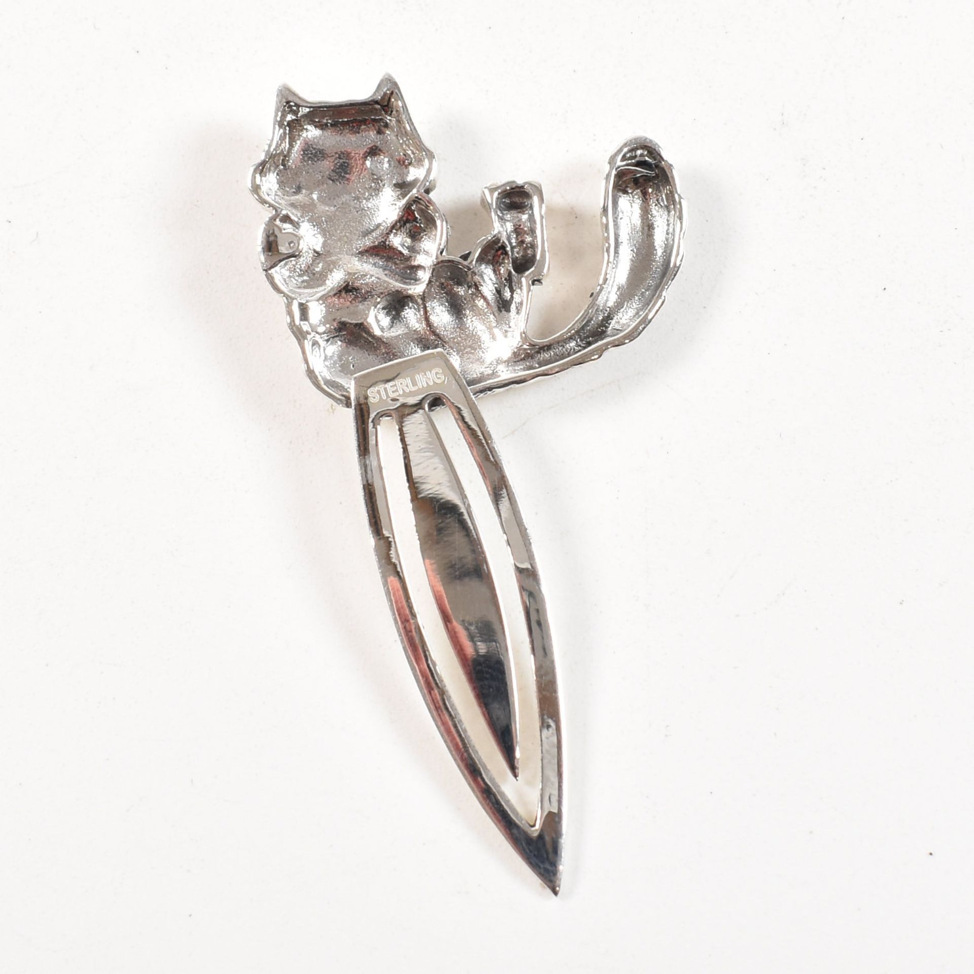 CONTEMPORARY STERLING NOVELTY CAT BOOKMARK - Image 2 of 3