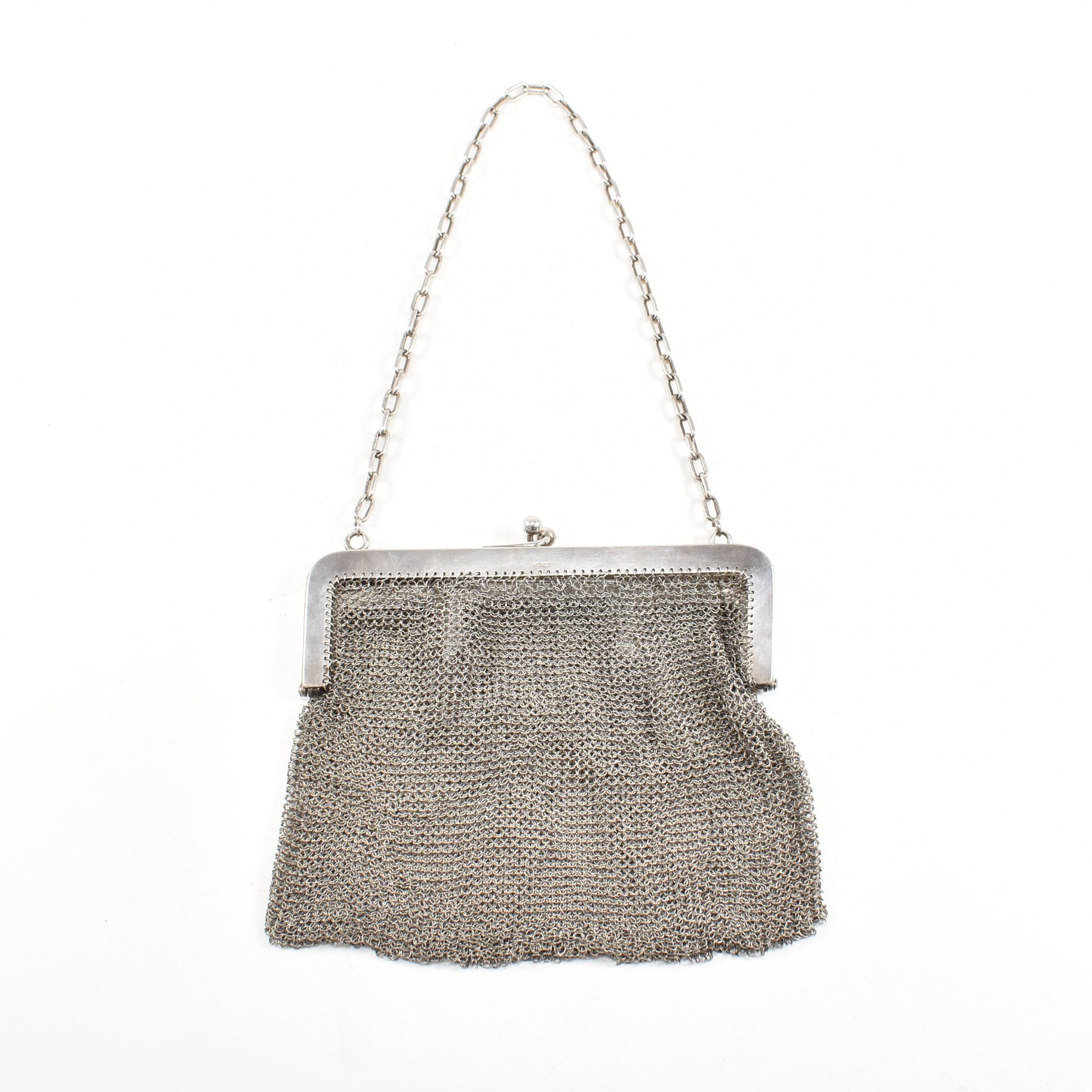 EARLY 20TH CENTURY 925 SILVER MESH EVENING BAG