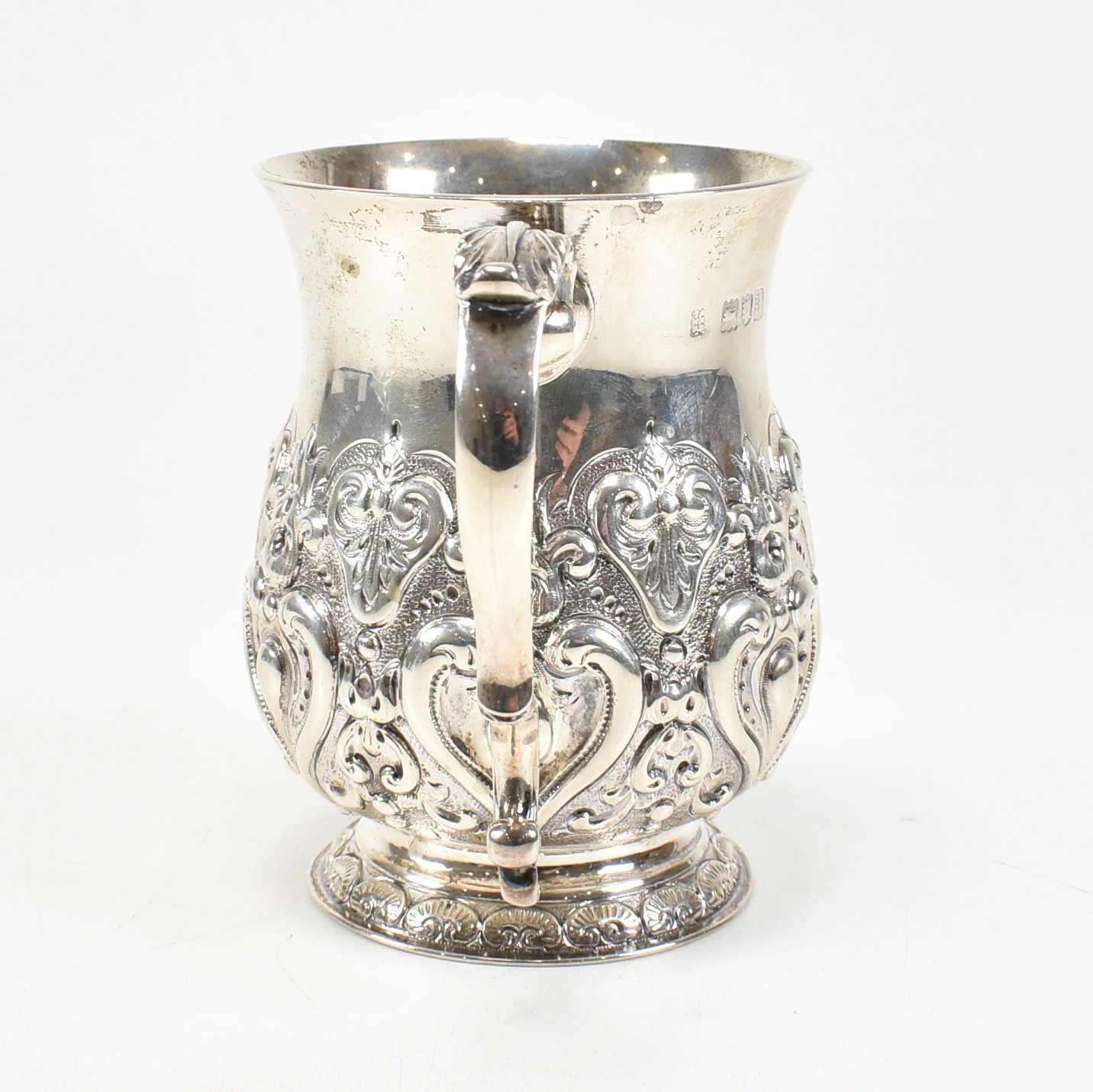 VICTORIAN HALLMARKED SILVER CHRISTENING CUP - Image 4 of 9