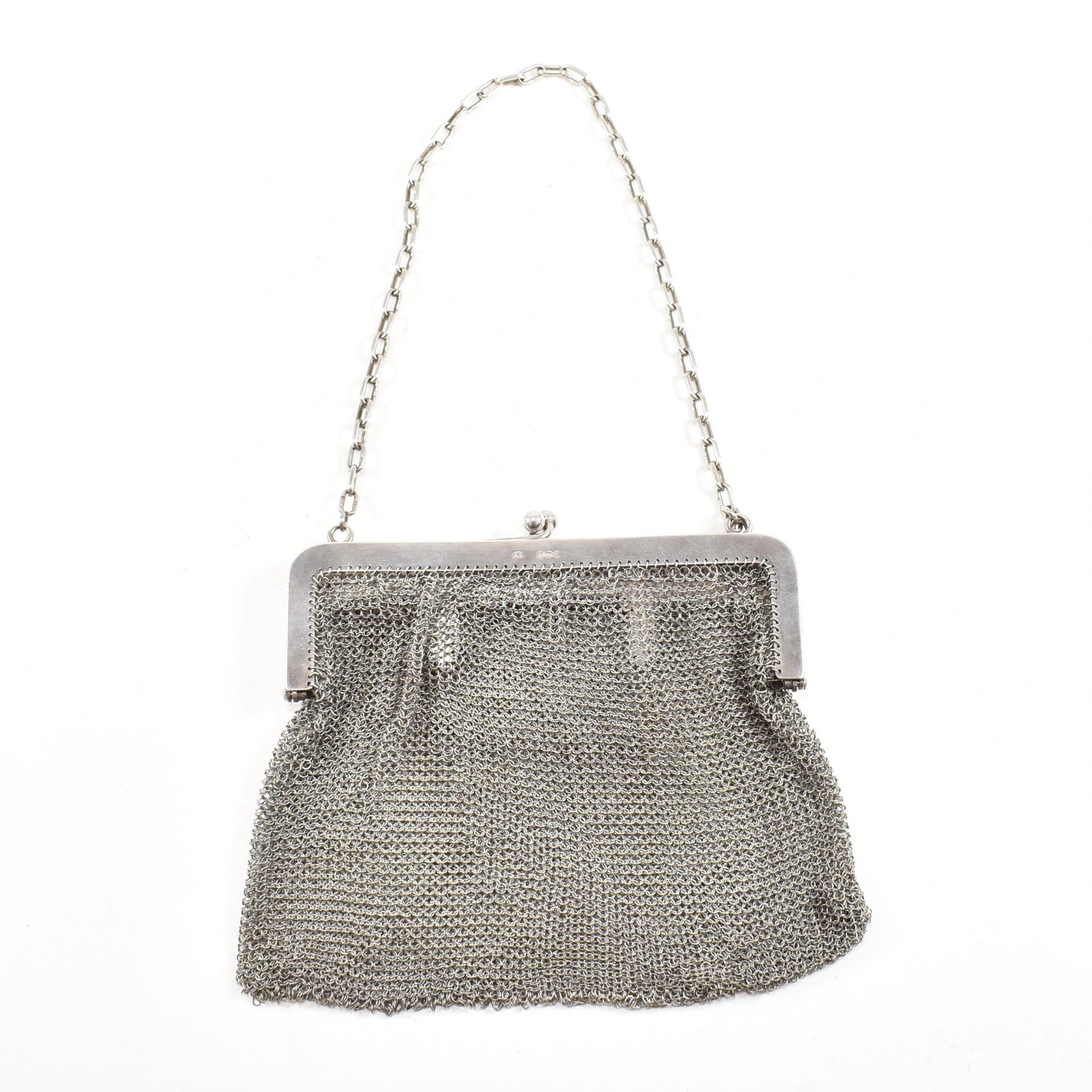 EARLY 20TH CENTURY 925 SILVER MESH EVENING BAG - Bild 2 aus 8