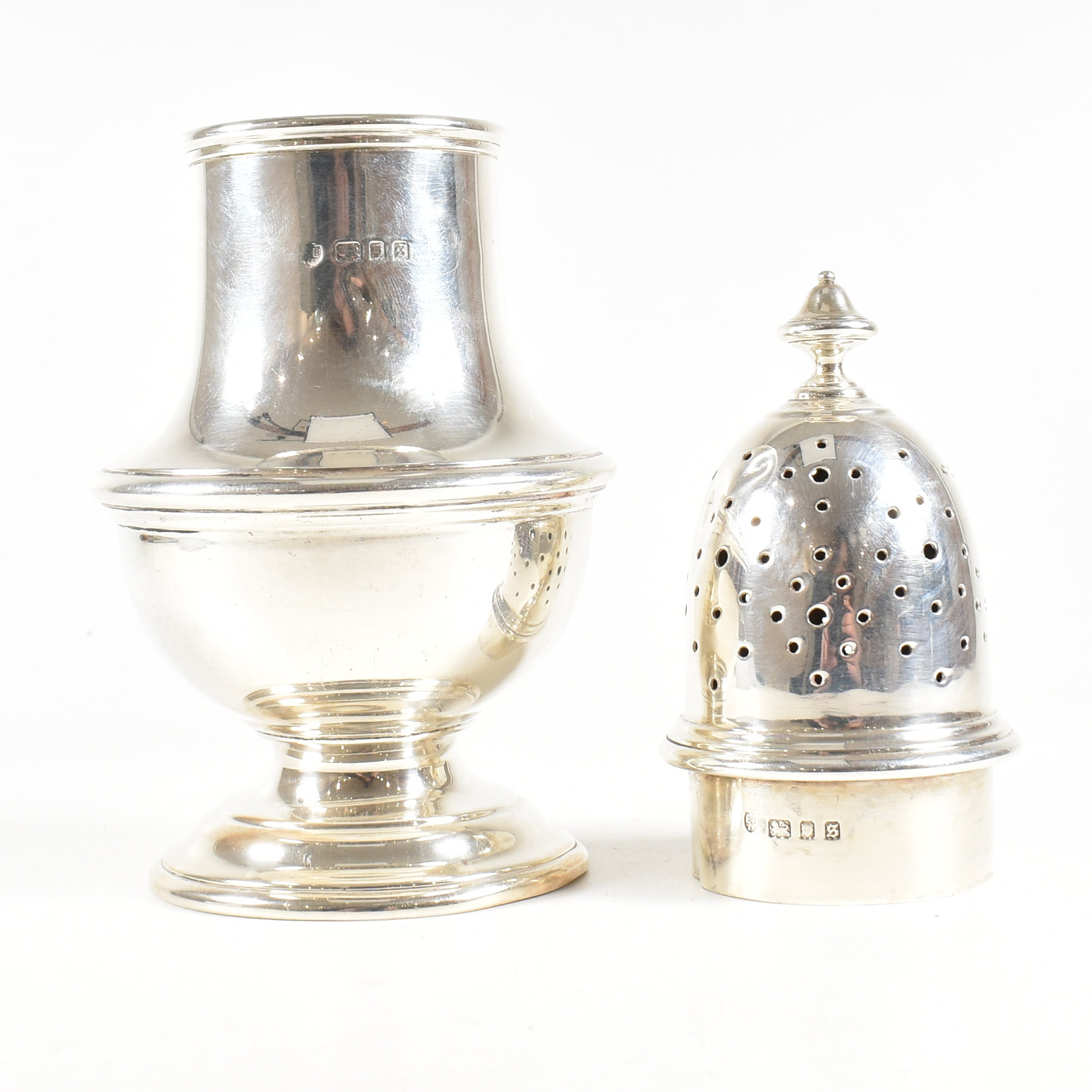 GEORGE V HALLMARKED SILVER SUGAR CASTER - Image 7 of 8