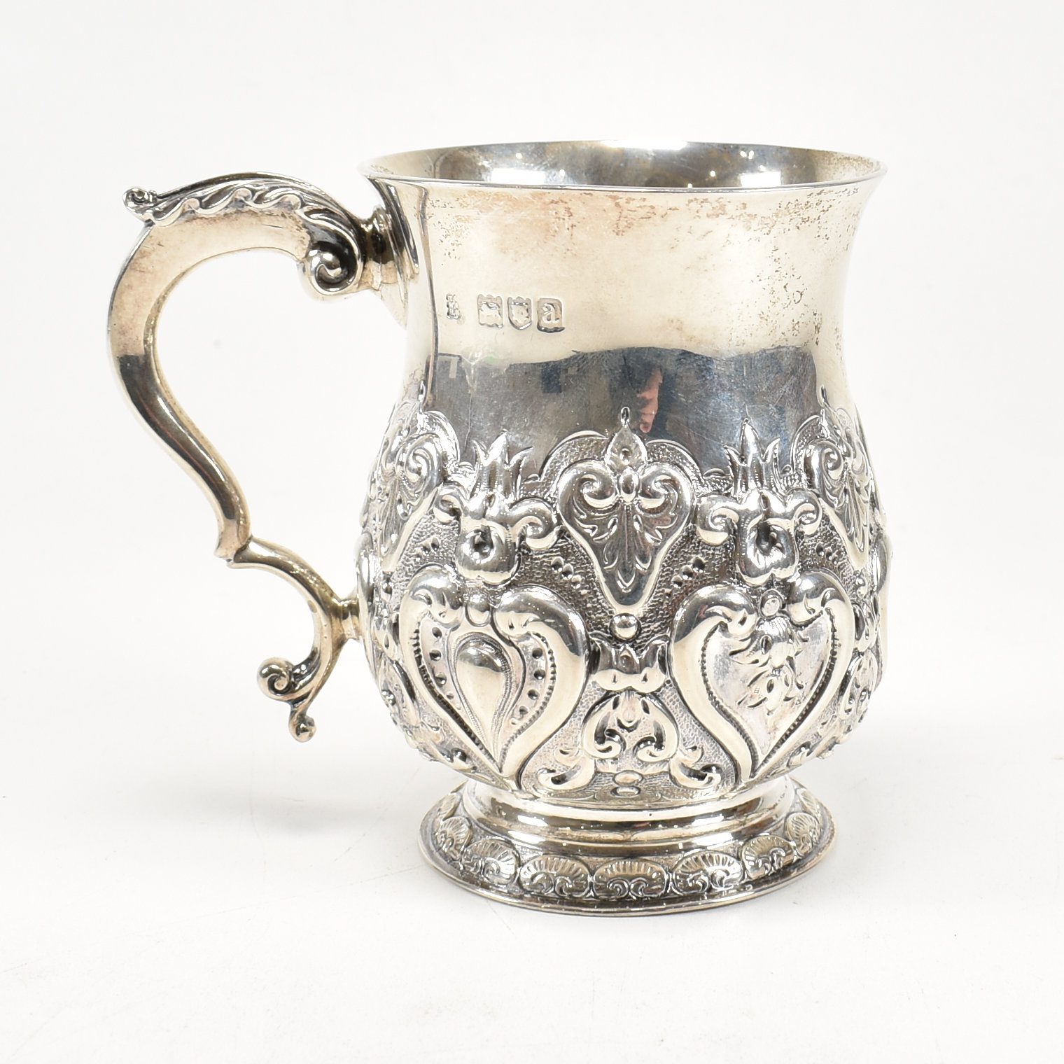 VICTORIAN HALLMARKED SILVER CHRISTENING CUP - Image 5 of 9