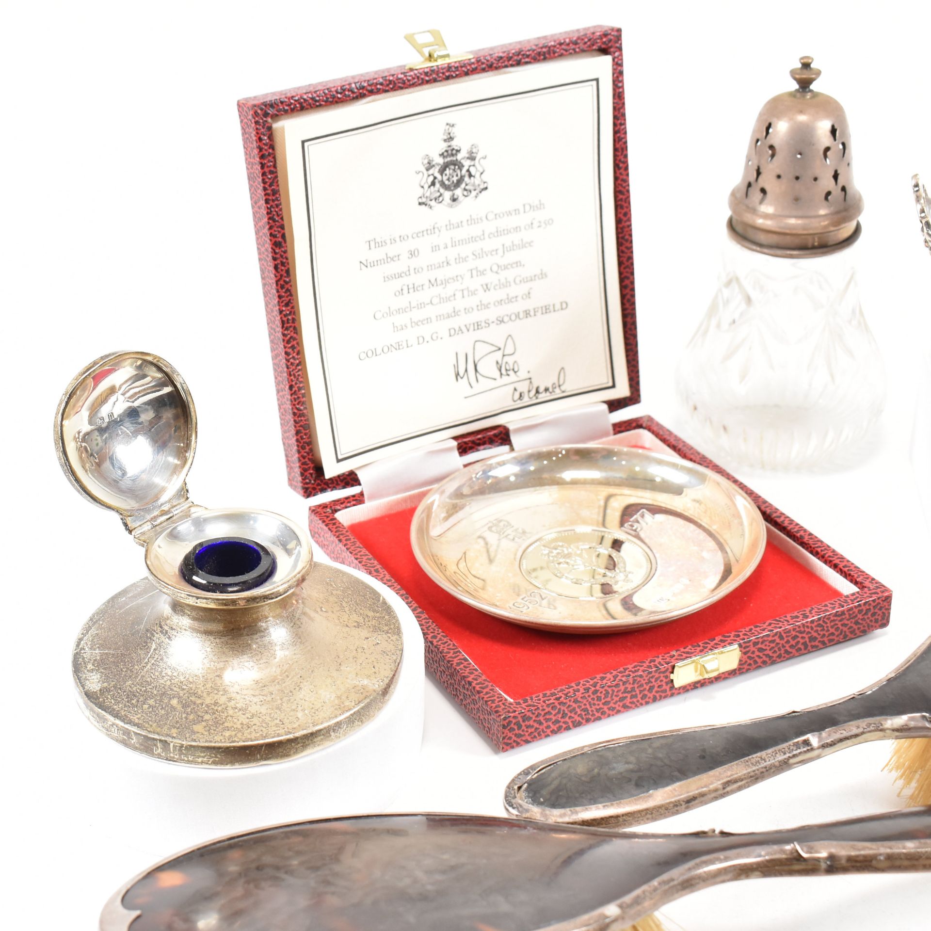 COLLECTION OF GEORGE V & LATER HALLMARKED SILVER ITEMS - Bild 3 aus 9