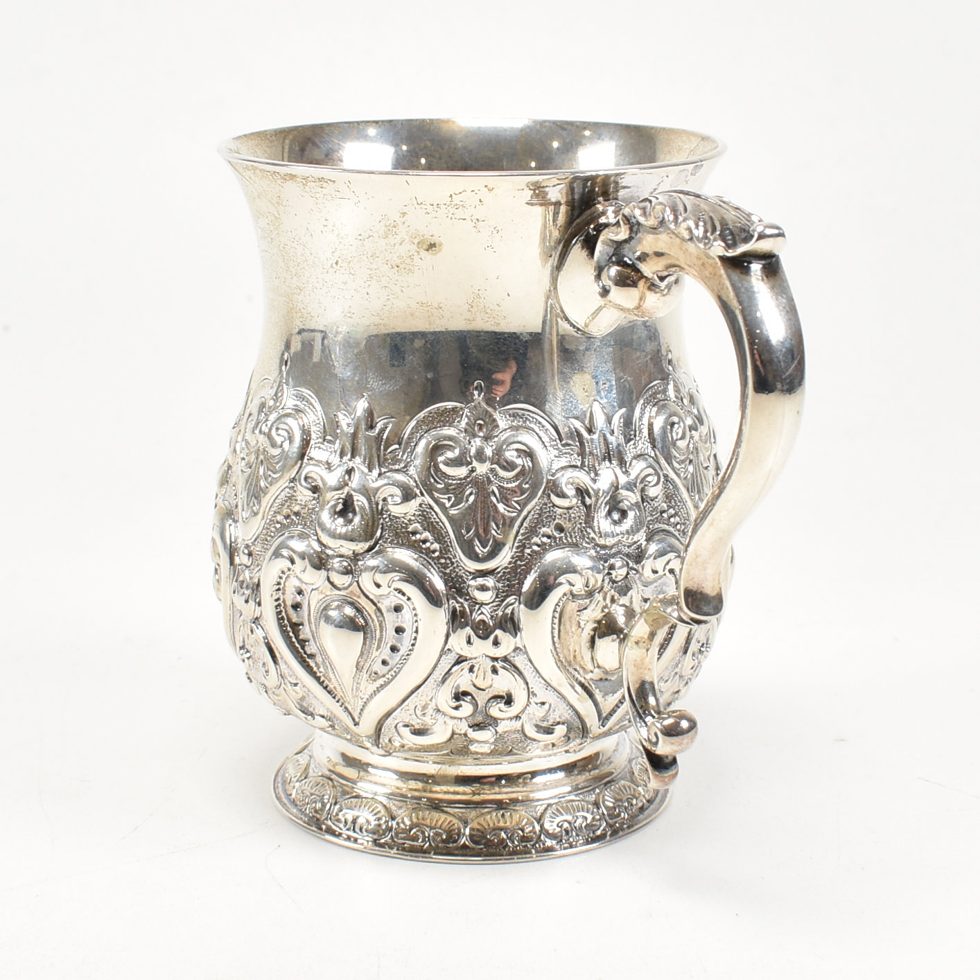 VICTORIAN HALLMARKED SILVER CHRISTENING CUP - Image 3 of 9