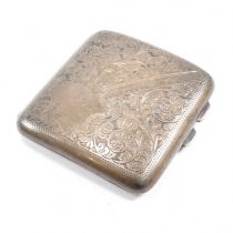 GEORGE V HALLMARKED SILVER CIGARETTE CASE