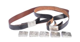 COLLECTION OF EAST GERMAN BELTS & BUCKLES