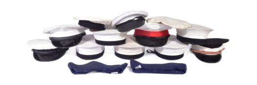 COLLECTION OF ROYAL NAVY PORK PIE HATS