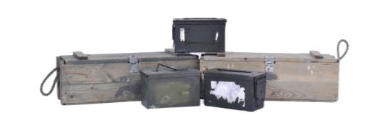 COLLECTION OF AMMUNITION BOXES & TINS