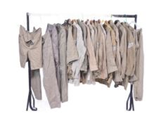 COLLECTION OF DESERT TAN MILITARY UNIFORMS