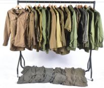 COLLECTION OF KHAKI MILITARY STYLE SHIRTS