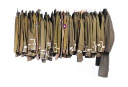 LARGE COLLECTION OF WWI FIRST WORLD WAR BRITISH MILITARY TUNICS