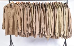LARGE COLLECTION OF MILITARY STYLE LONG SLEEVE SHIRTS