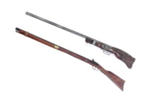 TWO REENACTMENT FLINTLOCK RIFLES