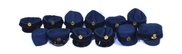 COLLECTION OF WOMENS AUXILIARY AIR FORCE UNIFORM CAPS