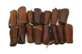 COLLECTION OF VINTAGE LEATHER GAITERS