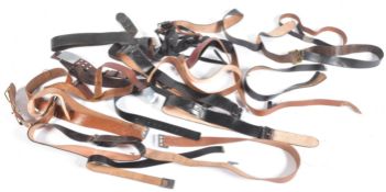 COLLECTION OF ASSORTED LEATHER BELTS