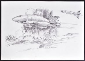 GRAHAM BLEATHMAN COLLECTION - ORIGINAL THUNDERBIRD DRAWING (2005)