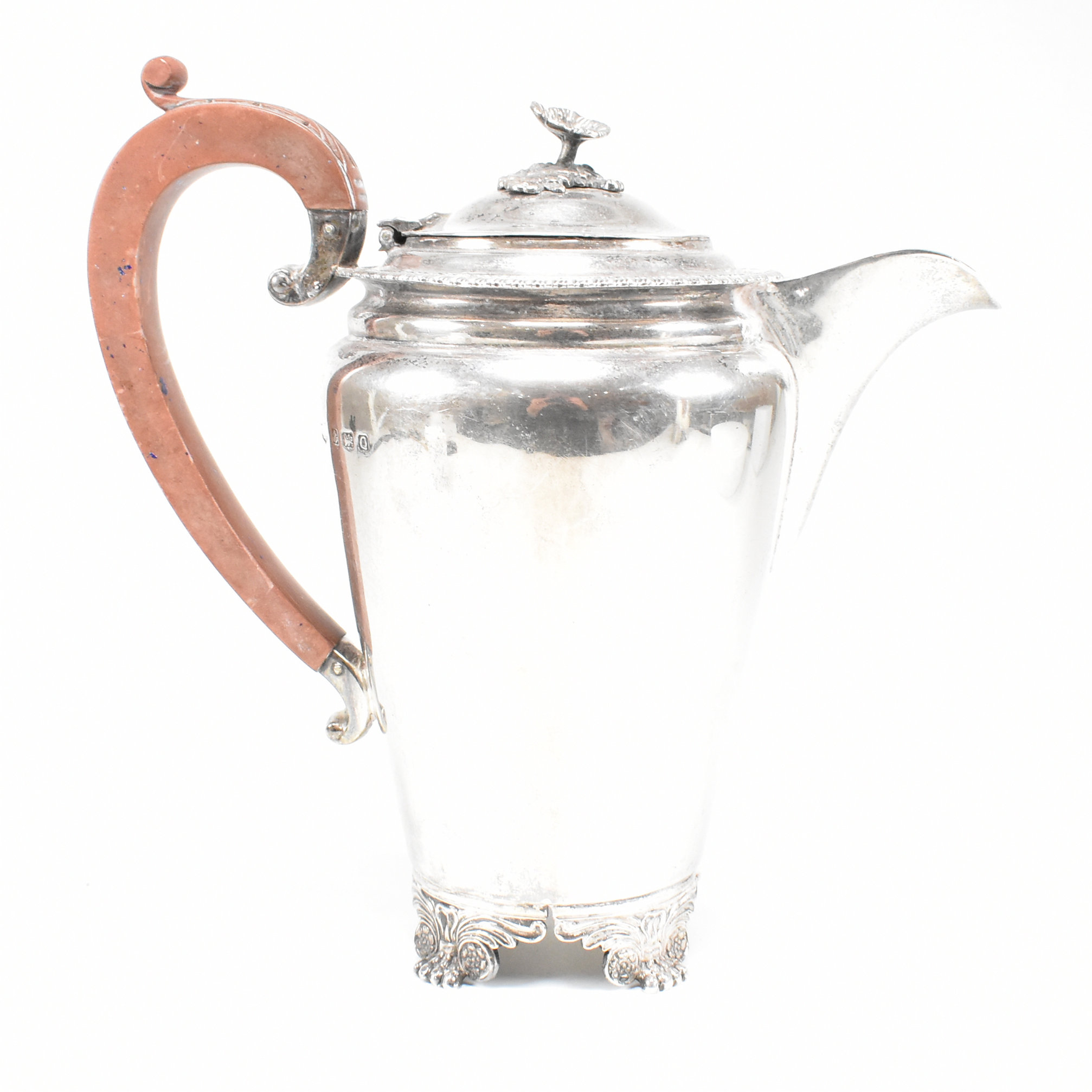 1950S HALLMARKED SILVER COFFEE & WATER JUG SET - Image 7 of 16