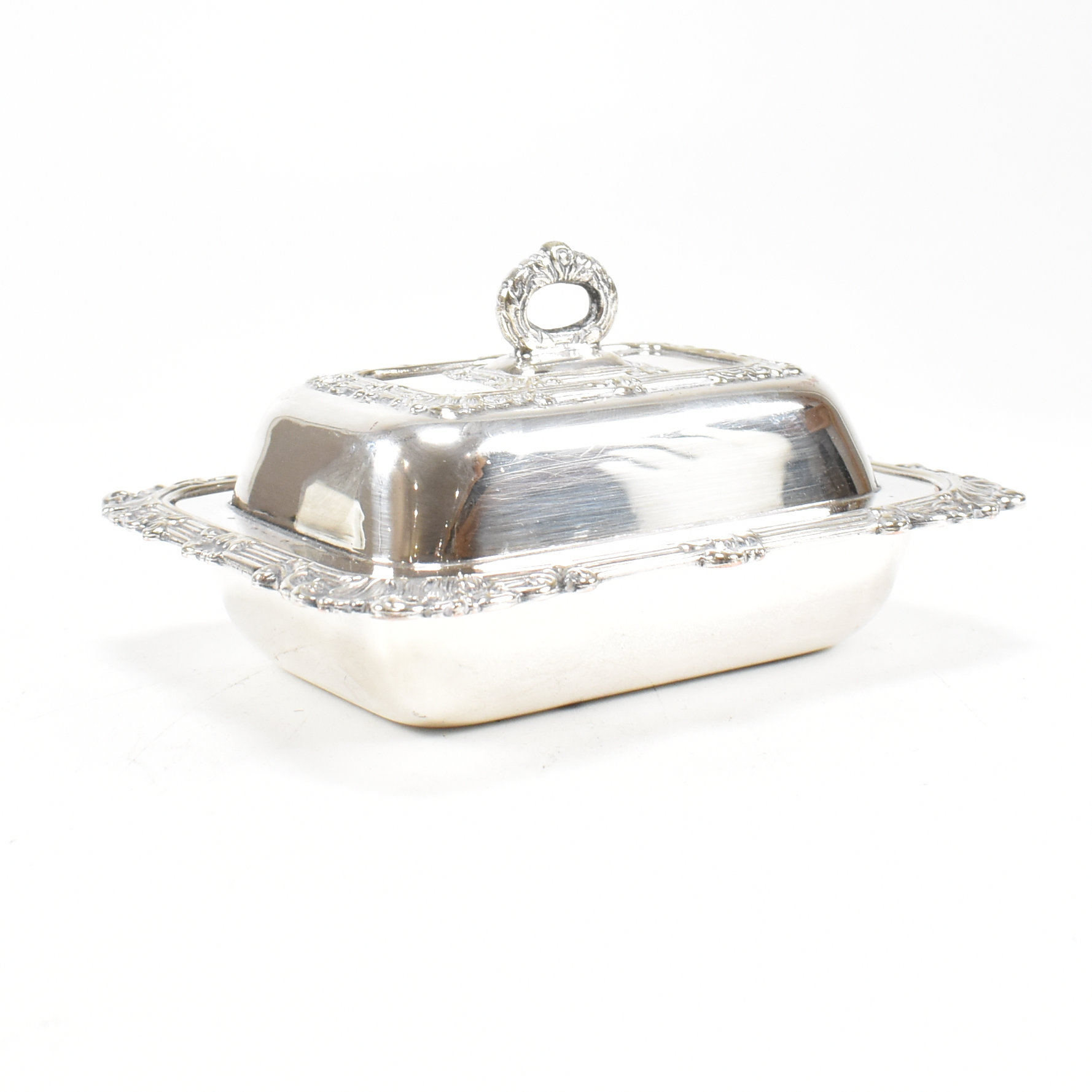 OLD SHEFFIELD PLATE MINIATURE LIDDED SAUCE TUREEN